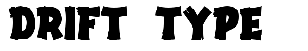 Drift Type font preview